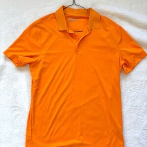 Nike Golf Orange Polo Shirt Dri-Fit